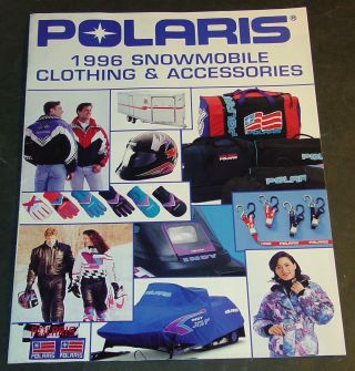 1996 Polaris Snowmobile Clothing & Accessories Sales Brochure 20 Pages (755)