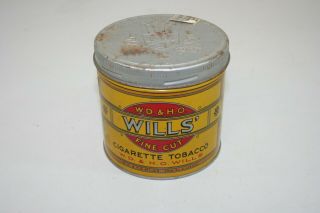 Vintage Tobacco Tin Fine Cut W D & H O Wills Fine Cut Cigarette Tobacco Can M55 3