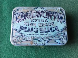 1930’s Edgeworth Plug Slice Tobacco Tin