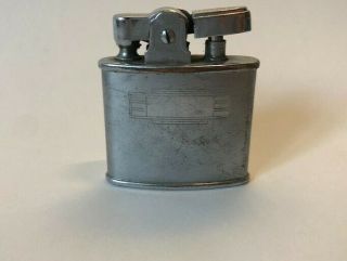 Rare Vintage Early Ronson De - Light Automatic Standard Pocket Lighter,  Silvertone