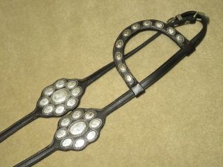 Beautifully Unique Vintage Fleming Sterling Silver Western Headstall Bridle L@@k