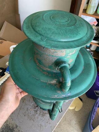 Antique Dietz No.  3 Globe Tubular Kerosene/Oil Street Lamp Lantern 3