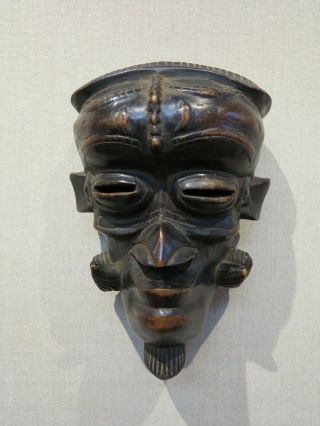 Lwalwa Congo African Carved Tribal Ceremonial Mask Africa