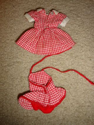 Vintage Red & White Check Dress & Sunsuit possibly for 8 