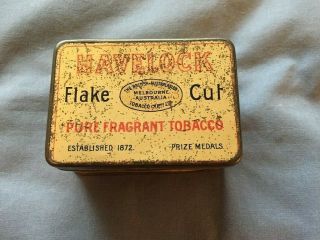 Vintage Havelock Flake Cut Australian Tobacco Tin 4 Oz British - Australasian Co.