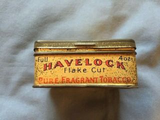 Vintage Havelock Flake Cut Australian Tobacco Tin 4 oz British - Australasian Co. 2