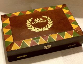 A.  J.  Fernandez [san Lotano] Requiem Habano Empty Wooden Cigar Box 6x60