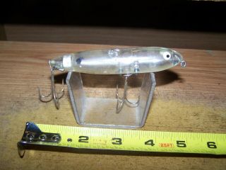 Heddon Fishing Lure Zara Spook Sway Back " Clear " No Hole In Nose