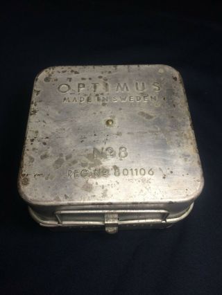 Vintage Early Optimus No.  8 Camping Stove Of Sweden.