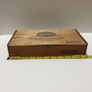 Padron Cigars Empty Wood Cigar Box 3000 Maduro Valet Stash Box Storage 2