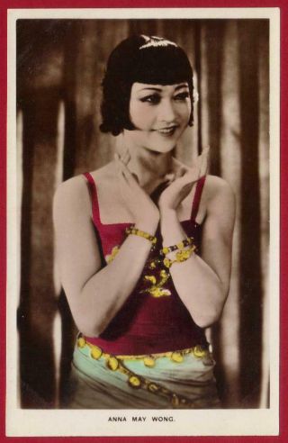 Anna May Wong Chinese American Actress Vintage Photo Pc 1930s Woman Colorized