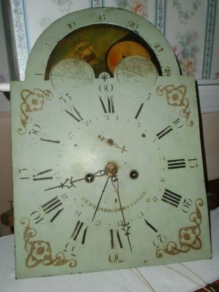 Antique - 8 Day - Grandfather Clock - Calendar - Moon Phase - Movement - Ca.  1790 - To Restore