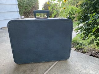 Antique Vintage Monarch Hard Shell Travel Suitcase Luggage