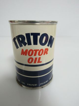 Vintage Triton Motor Oil Can Coin Bank Sb025