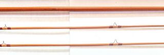 South Bend 7.  5 ' Split Bamboo Fly Rod Model 290 Complete 3 Piece (2 tip) VG - EXC 3