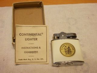 Vintage White/gold Finest Tobaccos Continental Cmc Japan Lighter W/box