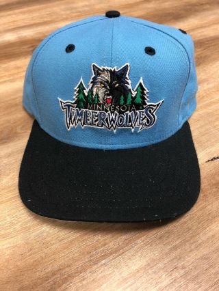 Minnesota Timberwolves Nba Basketball Vintage 90s Logo Era Snapback Hat