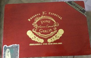 Jaime Garcia " Reserva Jg Especial " My Father Cigars Box Toro Gorda 6 X 60