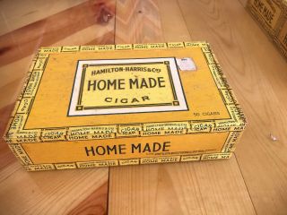 Vintage Hamilton - Harris & Co " Home Made " Cigar Box 6 Cent (1)