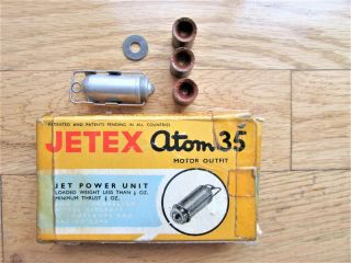 Vintage Jetex  Atom 35 " Model Rocket Motor With Fuel Charges.