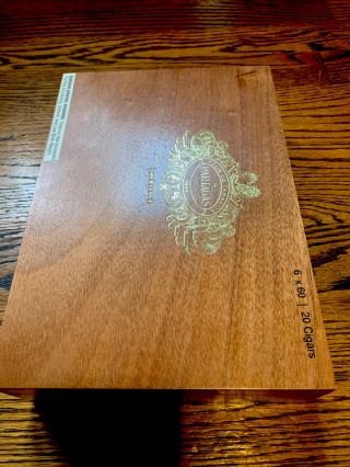 10”x7”x2.  5” Partagas Heritage Wooden Cigar Box Empty