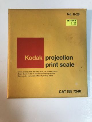Vintage Kodak Projection Print Scale R - 26 2