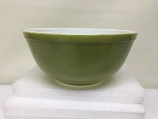 Vintage Pyrex 2 1/2 Qt.  Avocado Green Mixing Nesting Bowl U.  S.  A.  403