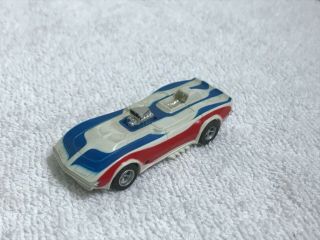 Vintage Ho Scale - Aurora - Afx - Corvette Funny Car - Red White And Blue - Slot Car