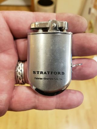 Antique/vintage Lighter Tape Measure Advertising For Stratford Furn.  Co.