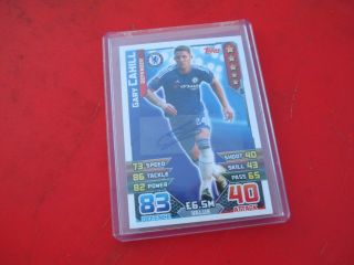1/100 Topps Match Attax 2015 2016 Gary Cahill Signed Hologram Limited Card 15 16