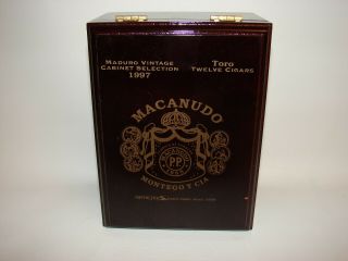 Macanudo Empty Cigar Box - - Maduro Vintage Cabinet Selection 1997 Toro 2