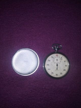 Vintage Swiss Gallet & Co.  Stop Watch With Jules Racine & Co.  Case
