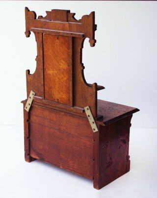 Antique American Victorian Walnut Salesman ' s Sample/Miniature Dresser 3