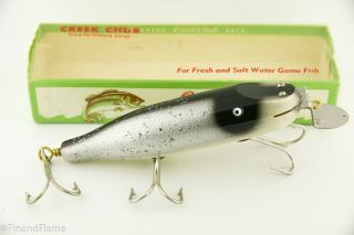 Vintage Creek Chub Striper Pikie Minnow Antique Lure Rare Whitefish Cd10