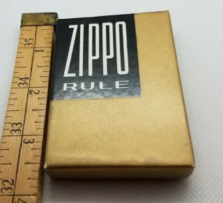 Vintage Empty Zippo Rule Box with Paperwork 3