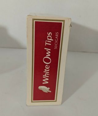 Vintage White Owl tips Cardboard Empty Cigar Box 2