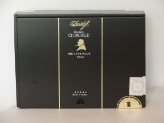 Davidoff Winston Churchill Empty Cigar Box - - The Late Hour 20 Toro
