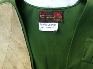 Vintage 10X Mfg.  Co.  Trap / Skeet Shooting Vest with Suede Shoulder Pad - Size L 2