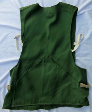 Vintage 10X Mfg.  Co.  Trap / Skeet Shooting Vest with Suede Shoulder Pad - Size L 3