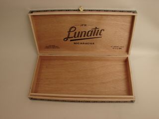 Aganorsa Leaf empty wooden cigar box - - JFR Lunatic EL GRAN LOCO 5 1/2 x 80 3