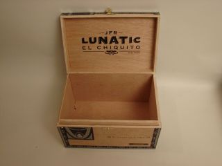 Aganorsa Leaf empty wooden cigar box - - JFR Lunatic EL CHIQUITO 4 3/4 x 70 3