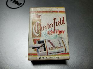 Vintage Chesterfield Pocket Ashtray,  marked Hong Kong 2
