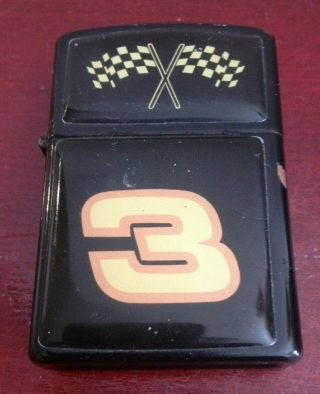 Rare Vintage Collectible 3 Dale Earnhardt Checkered Flags P.  I.  I Lighter