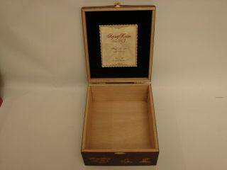 Aging Room Empty Cigar Box - - Small Batch Bin No.  1 D Major 6 x 54 3