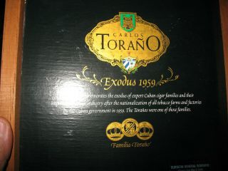 CIGAR BOX CARLOS TORANO EXODUS 1959 2