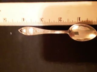 Kansas Tiny Sterling Souvenir Spoon Not Scrap Or Junk,  Vintage