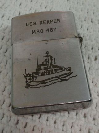 Advertising Lighter US Navy Reaper MSO 467 Prince Rockey Coranet lighter 2
