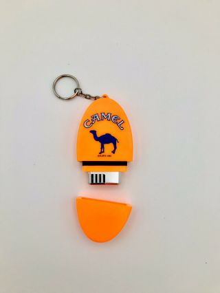 1992 Camel Cigarettes Lighter - Refillable - Waterproof Case - Keychain. 2