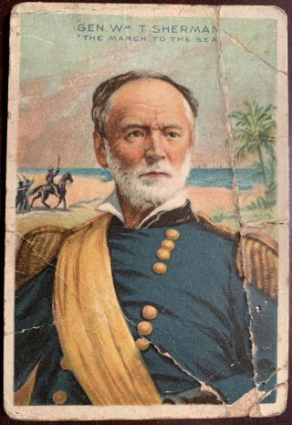 T68 American Tobacco Co.  Miners Extra Heroes Of History Gen.  William T.  Sherman