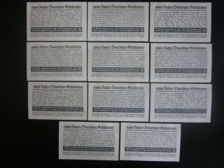 11 large German trade cards of the Aftermath of WW1 in Germany,  issued in 1934 2